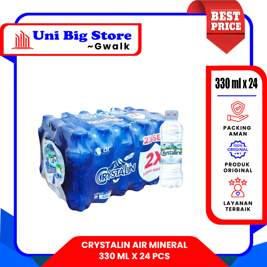 

CRYSTALIN AIR MINERAL BOTOL - (330 ml x 24 pcs) DUS