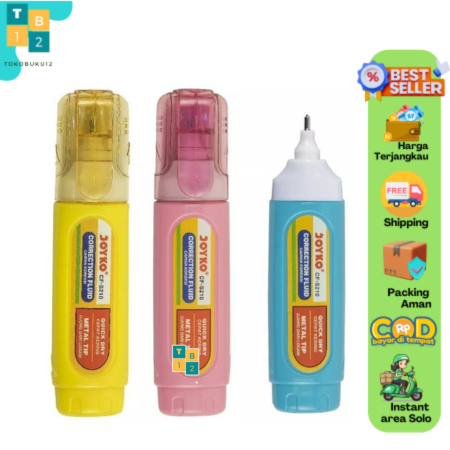

Correction Fluid Cairan Koreksi Penghapus Cair Joyko CF-S210 (Tutup transparant)