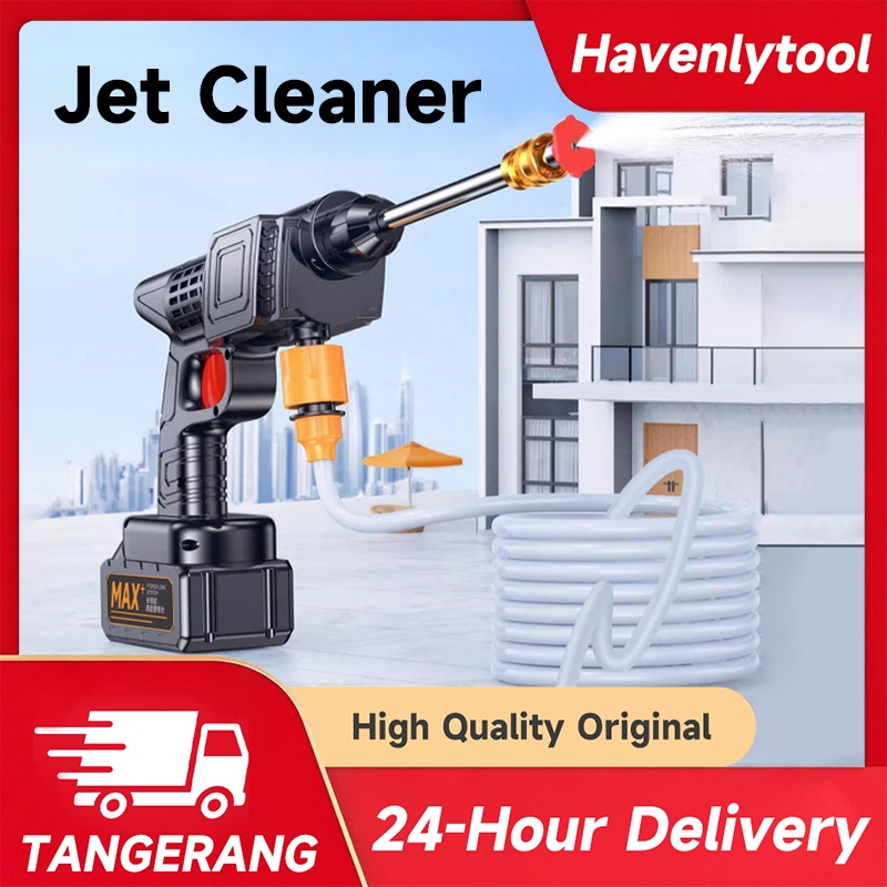 Havenlytool Jet Cleaner Mini Portable  semprotan cuci Mobil dan Motor  alat , Motor Cuci Mobil Bater