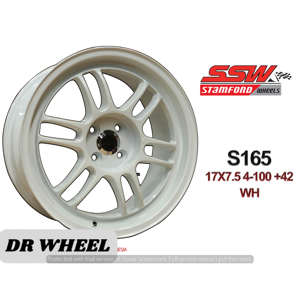 Velg mobil ori ssw ring 17 model rpf1 ring 17 lebar 75 h4x100 warna putih cocok untu mobilGreat Coro