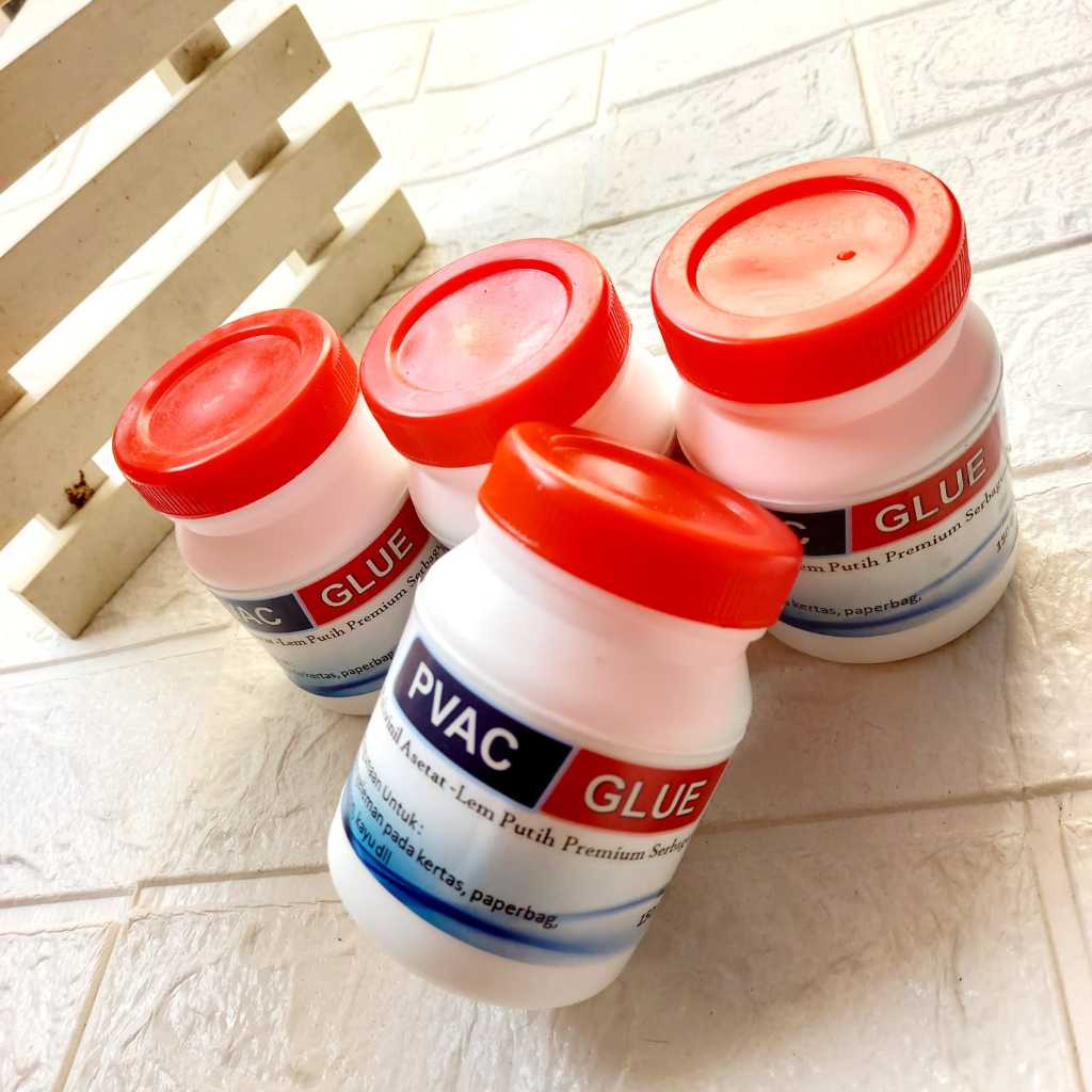 

Lem Putih PVAC White Glue Botol 150gr Lem Serbaguna Untuk Jilid Kertas, Kayu, Paperbag Dll
