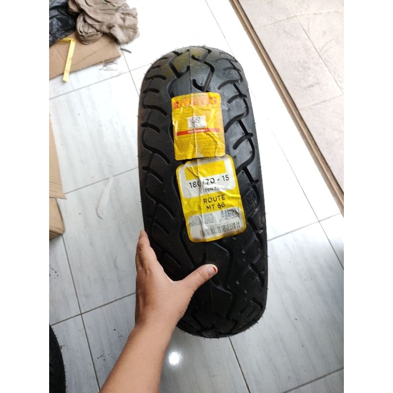BAN LUAR TUBELESS PIRELLI 180/70 15 ROUTE MT66 BAN TUBLES 180/70 15 PIRELLI MT66 ROUTE PROMO MURAH C