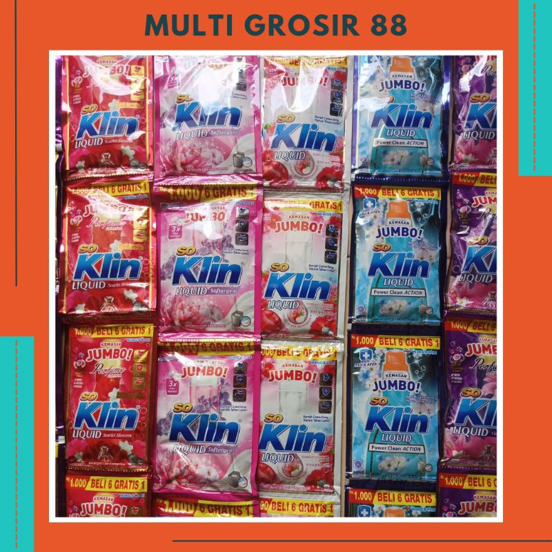 MG88 SoKlin Liquid Deterjen Cair 40ml