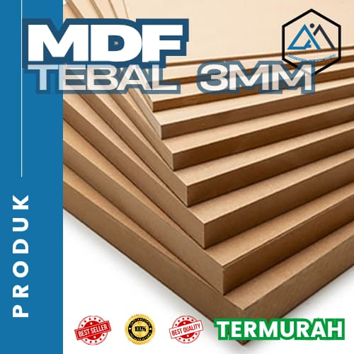 MDF Board / Papan MDF potongan / Tebal 3mm.