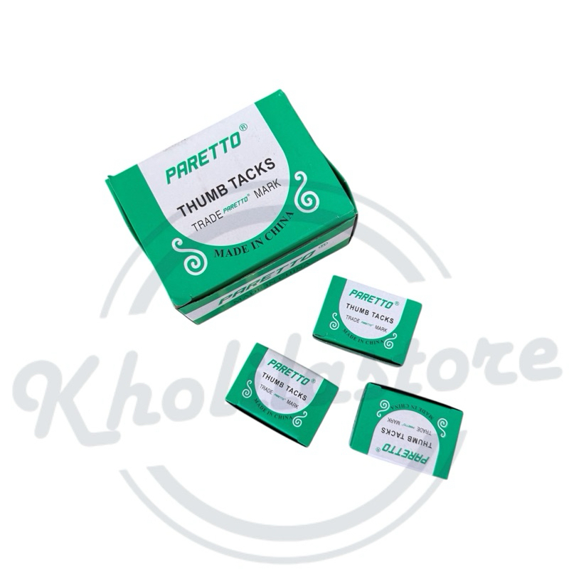 

Paku Pines / Thumb Tacks Paretto isi 10 box kecil