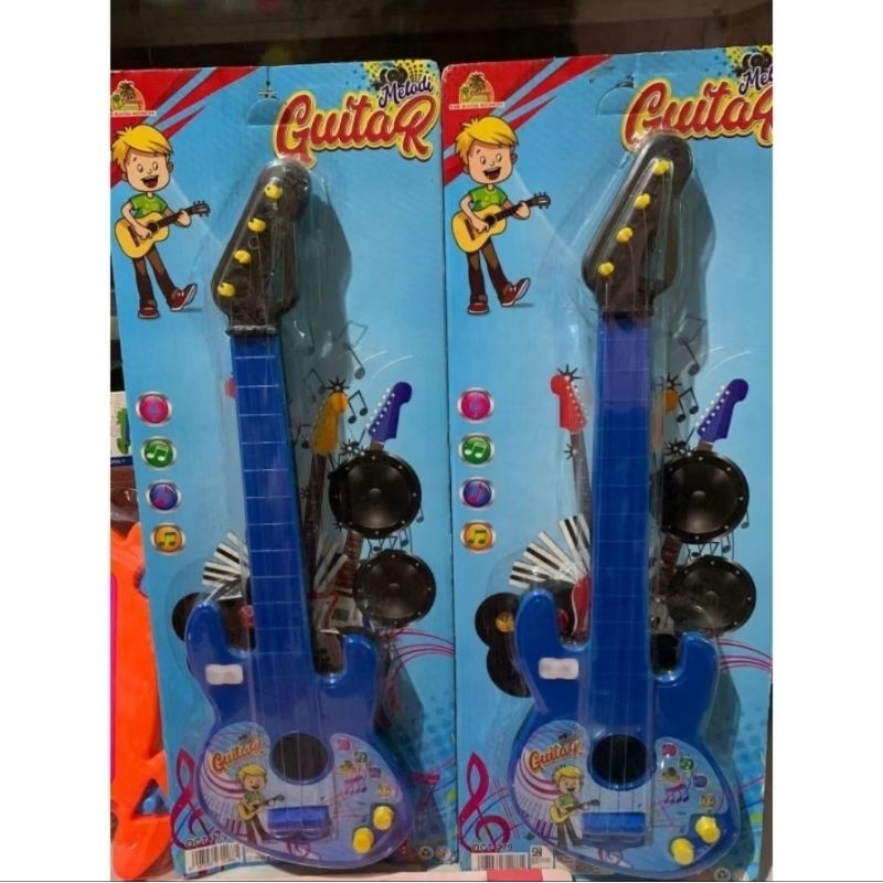 Mainan Anak Gitar Plastik Karakter / Mainan Gitar Ultraman