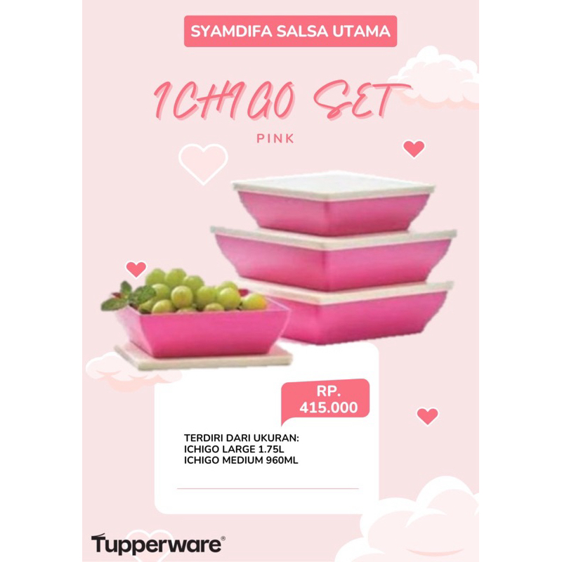 Tupperware Ori - Ichigo Set