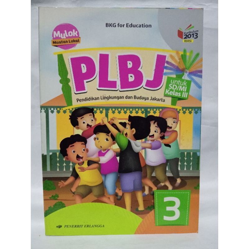 Original PLBJ SD Kelas 3 Erlangga Kurikulum 2013 Erlangga