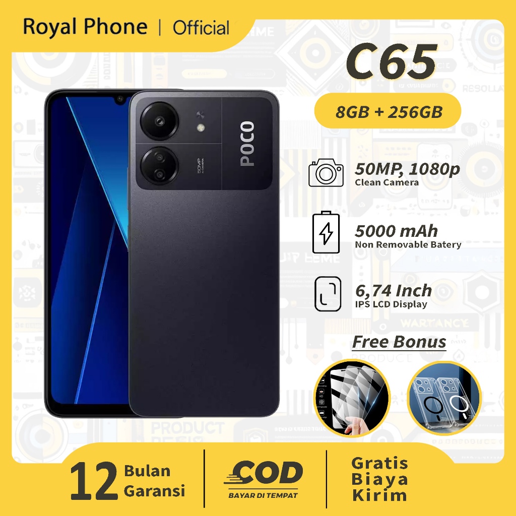 [TERMURAH] HP POCO C65 RAM 8/256GB Garansi 1 Tahun