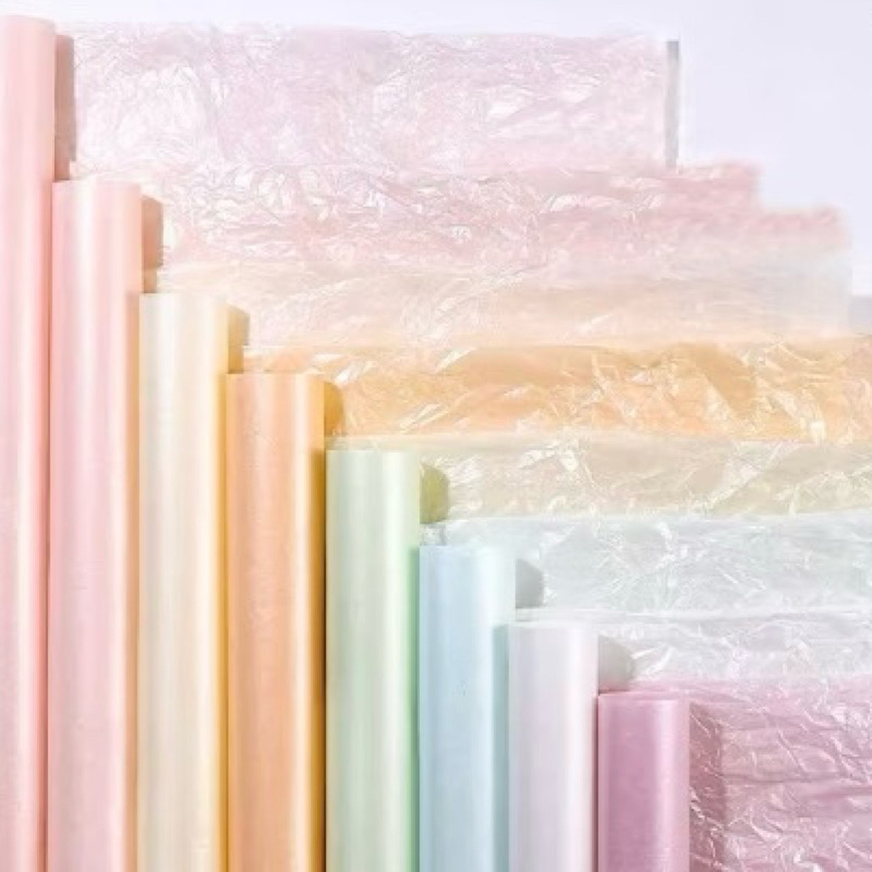 

[1 Pak / 20 Lembar ] Pearl Wrap / Korean Fluppy Bouquet / Wrapping Korea / Cellophane Korea / Kertas Fluppy