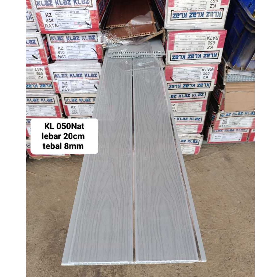 Plafon Pvc Serat Kayu Silver Nat