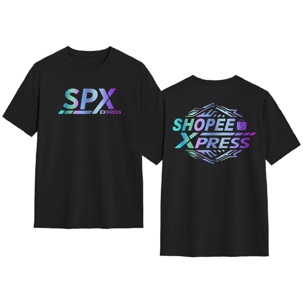 Kaos SPX Baju Shopee Xpress - Kaos Atasan Unisex Pria - Kaos Sablon T-Shirt Distro Terbaru