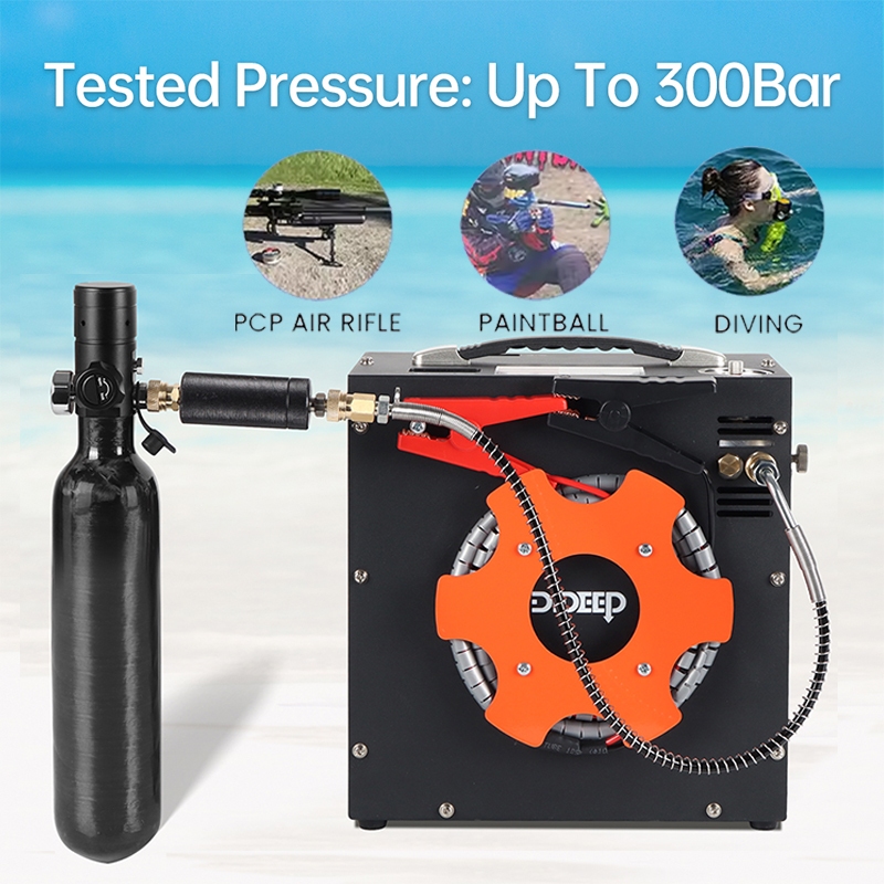 12V pompa listrik tegangan tinggi Kompresor Udara PCP vehicle-mounted 220V DIDEEP household electric