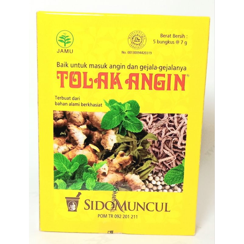 

TOLAK ANGIN ( JAMU ) SIDO MUNCUL KEMASAN DOS ISI 5 SACHET