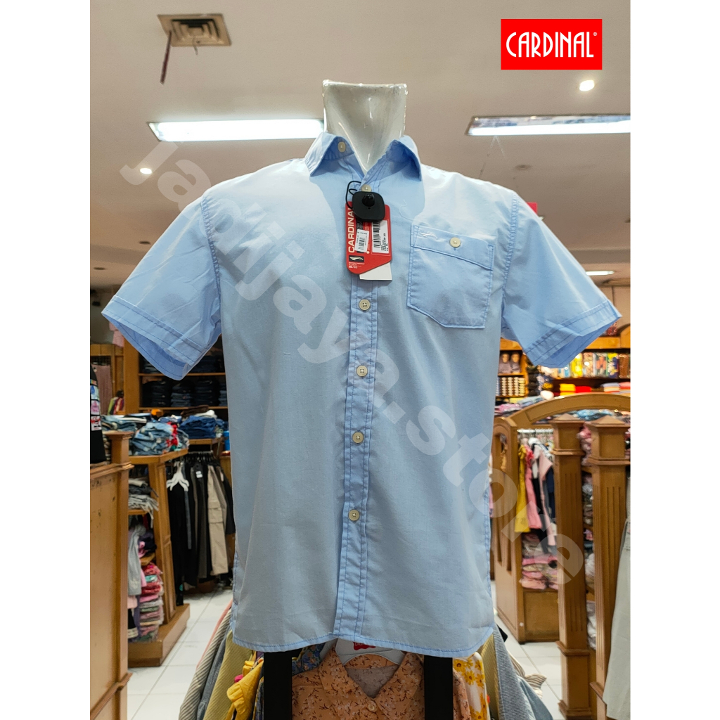 Kemeja Cardinal Pria Regular Lengan Pendek Cardinal