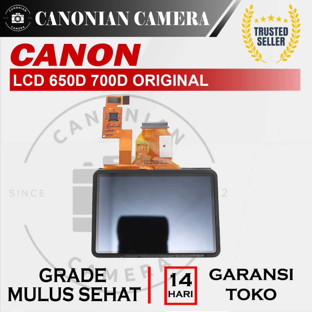 LCD Kamera Canon 650D 700D Original Bekas Vignete