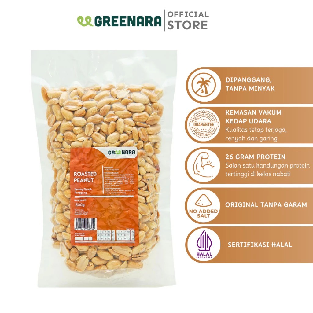 

Greenara - Kacang Panggang 500gr / Roasted Peanut