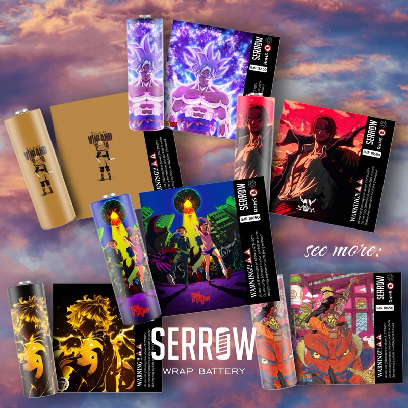 

serrow wrap stiker series 2 | wrap stiker 18650