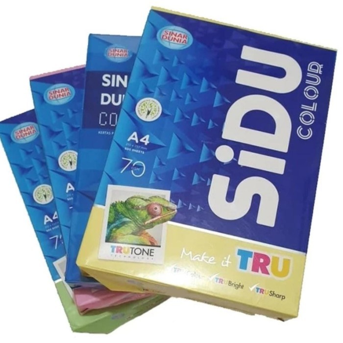 

Kertas HVS A4 Warna 70Gram SIDU