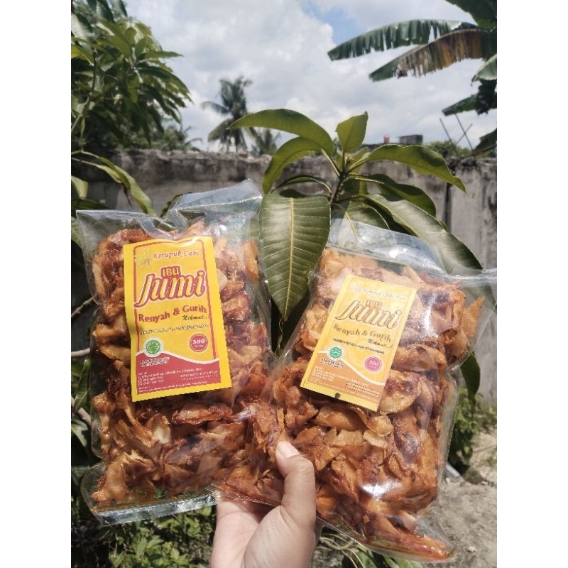 

Kerupuk Cabe Jumi Pedas Manis dan Pedas Gurih