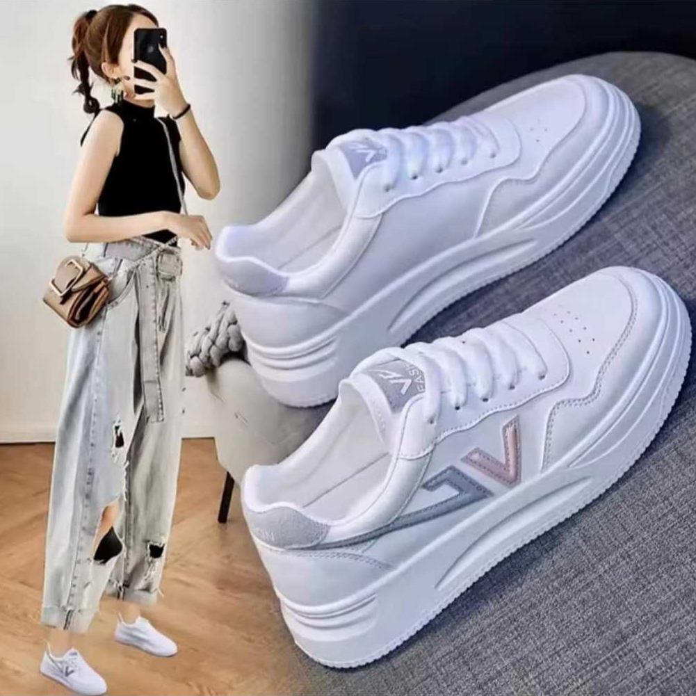 Sepatu Sneakers Putih LV / Sepatu Wanita / sepatu Sneakers Wanita Casual Trendy Kode MS53 Shoes