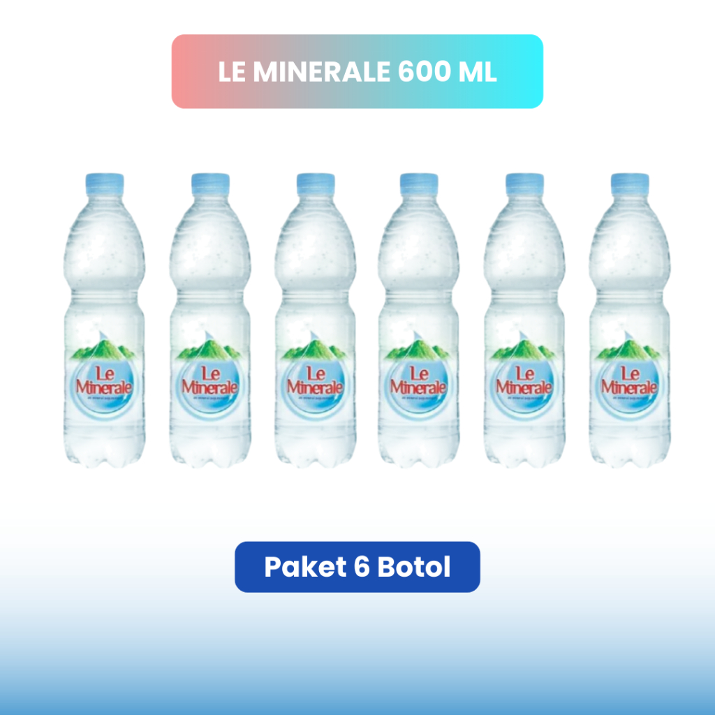 

Jual Le Minerale Botol 600 ml Paket 6 Botol