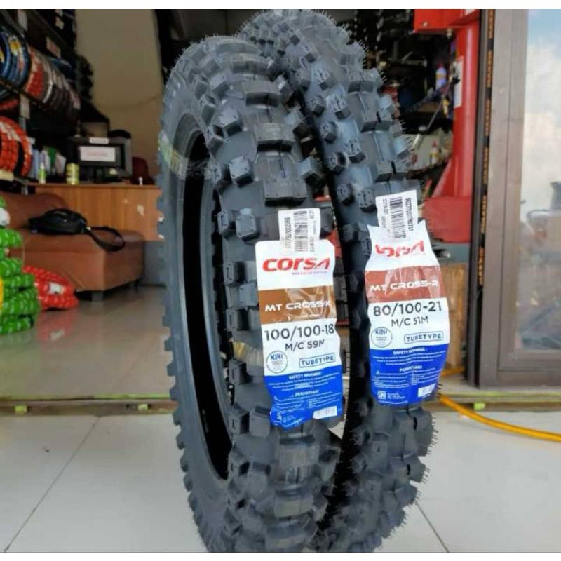 BAN LUAR TRAIL CORSA CROSS MT CROS 18 21 Ring 100/100-18 80/100-21 BAN ORIGINAL 100% BAN TRAIL