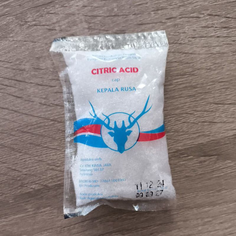 

Citrid Acid / Sitrun cap Kepala Rusa 50 gram