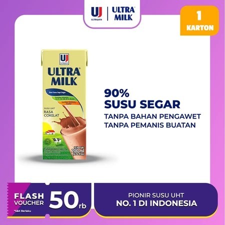 

Susu Ultra Milk Chocolate 200 ml