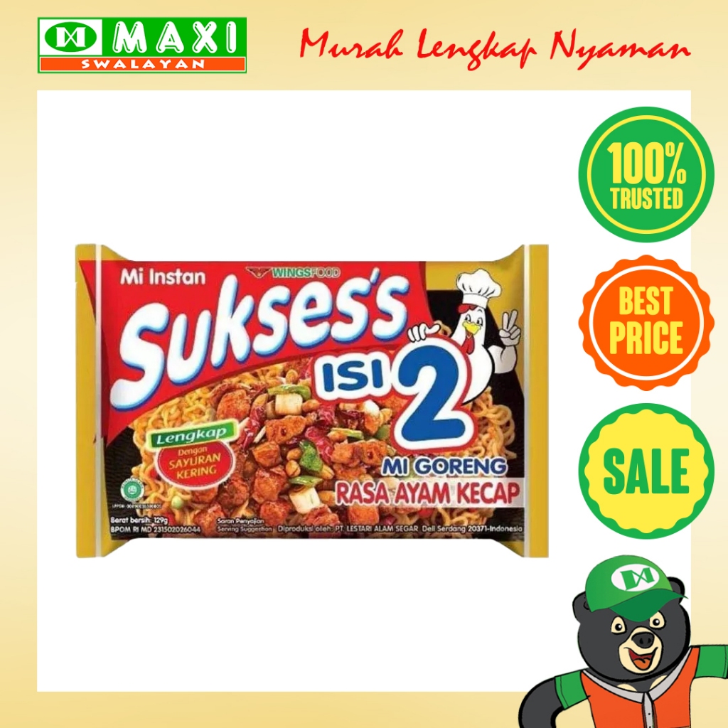 

Sukses Isi 2 Mie Goreng Ayam Kecap 129 Gr