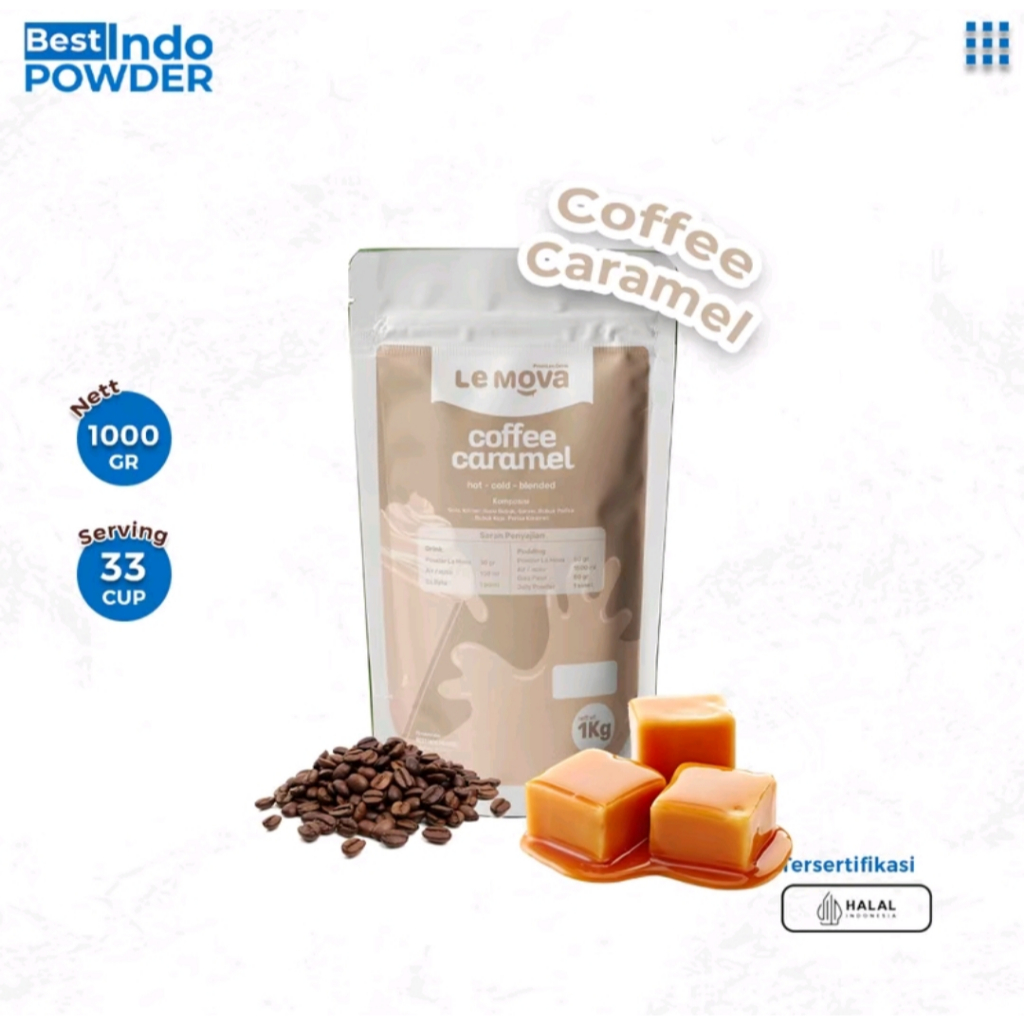 

BUBUK CARAMEL COFFE FRAPUCINNO LEMOVA / POWDER CARAMEL FRAPUCINNO / 1Kg