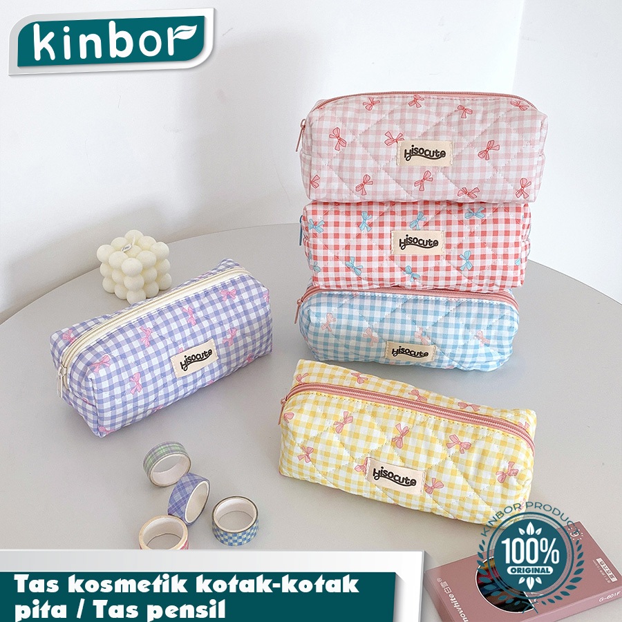 

Kotak Pensil Motif Pita Rabbit Lucu / Pouch Perlengkapan Makeup Tas Makeup Motif Korean Fashionable
