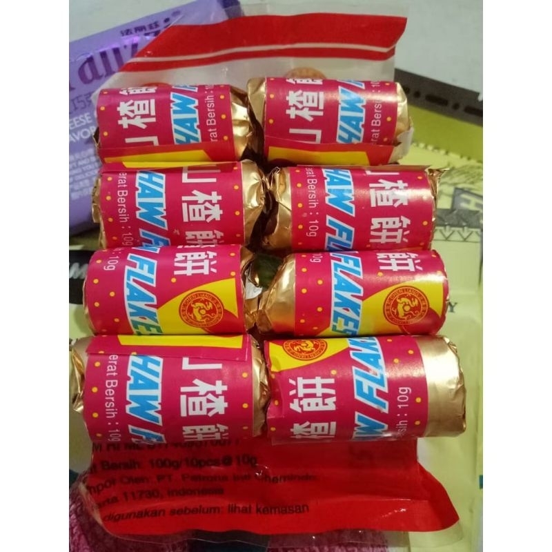 

(WS)HAW FLAKES SAN ZHA ISI 10PC/MANISAN SAN ZHA/SAN ZHA KOIN
