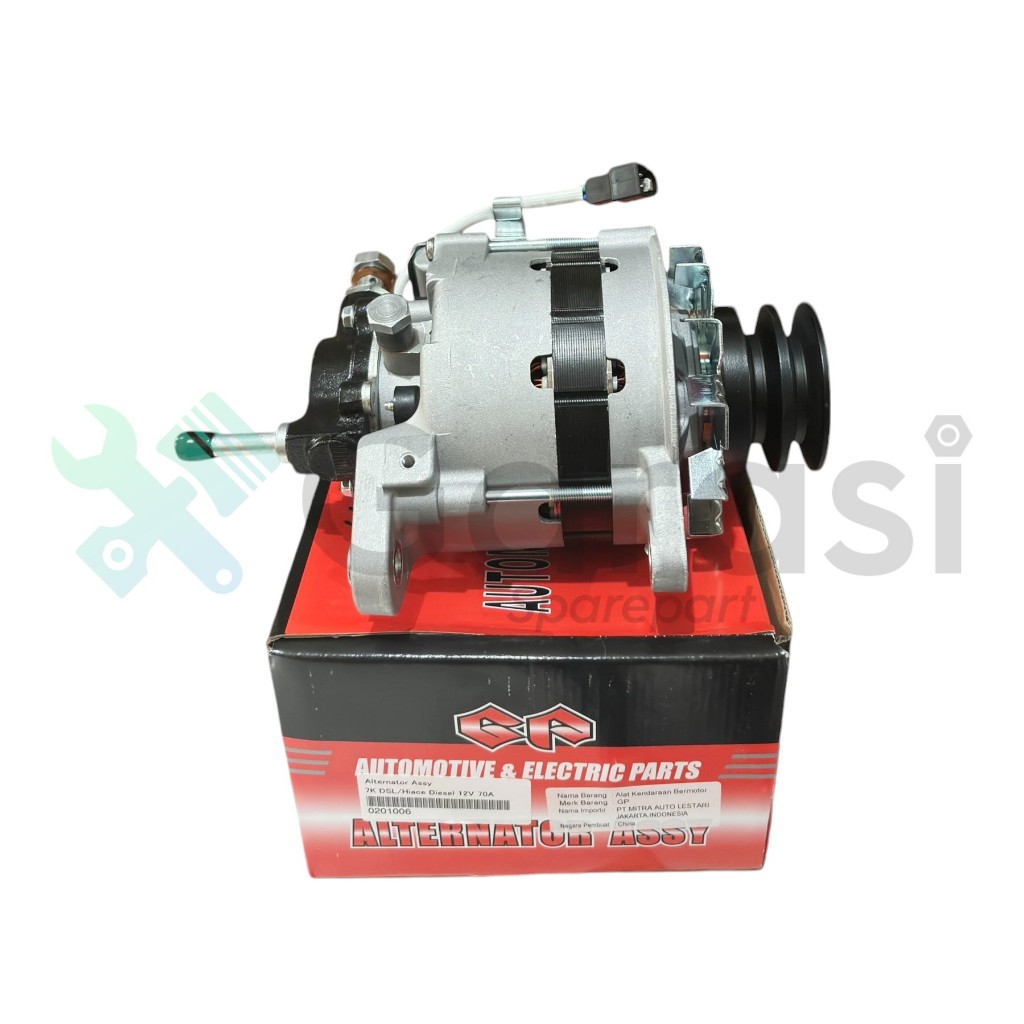 Dinamo Ampere Kijang Diesel 2L Kapsul 7K Hiace Diesel Lh11 Gp ORI Alternator Assy