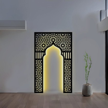 Mihrab Mushola Rumah Estetik Islamic + LED | MARRAKECH