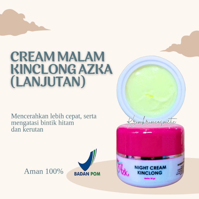 CREAM MALAM AZKA BEAUTY GLOW SKINCARE (LANJUTAN)/ CREAM MALAM PEMUTIH
