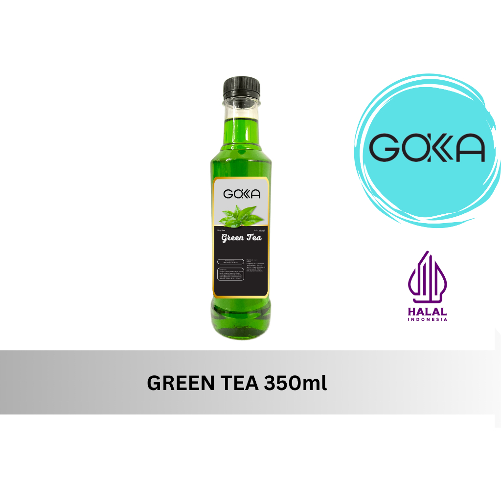

GOKKA Sirup Minuman Rasa Green Tea 350ml Syrup HALAL