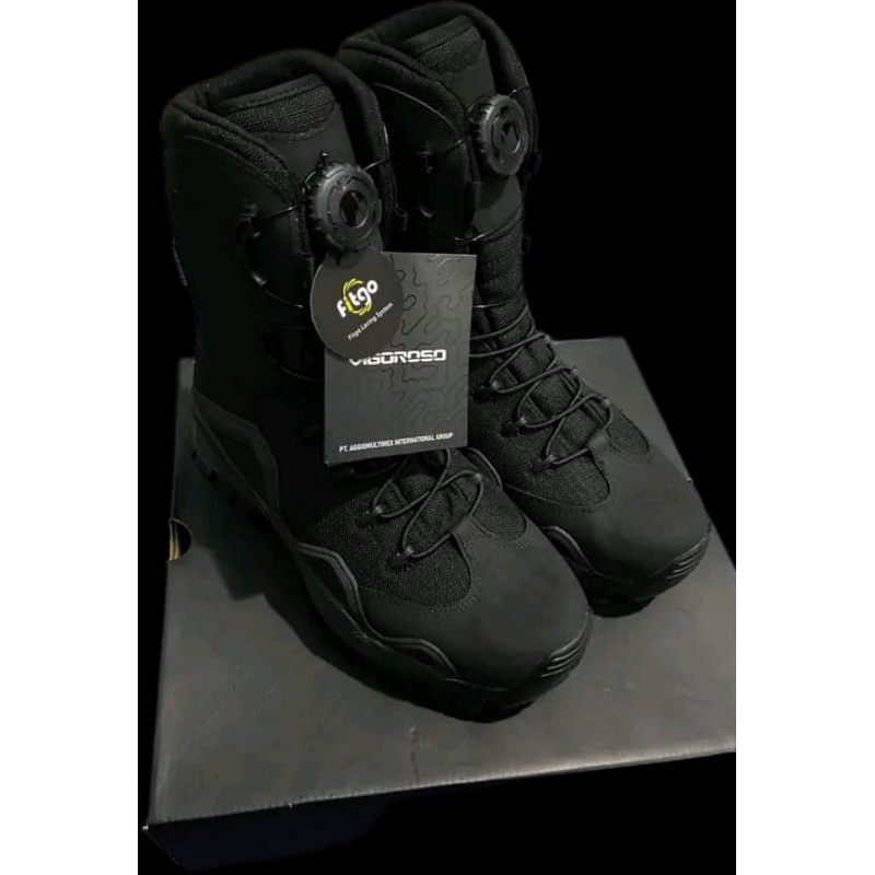 sepatu pdl vigoroso hitam & cream original jatah TNI original / sepatu pdl vigoroso elite / sepatu v