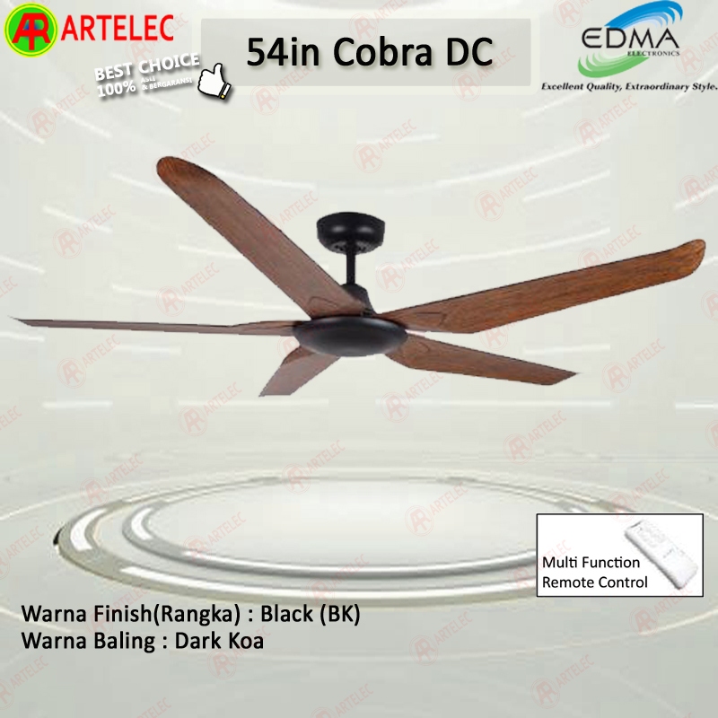 Kipas Angin Gantung MT.EDMA 54in COBRA Ceiling Fan Plafon Mt Edma | MtEdma remote