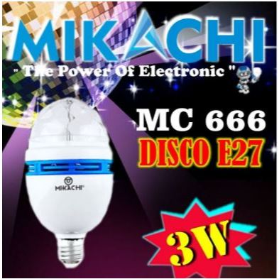 Lampu Disko/ Lampu Mini Party Mikachi3 Watt Full Color