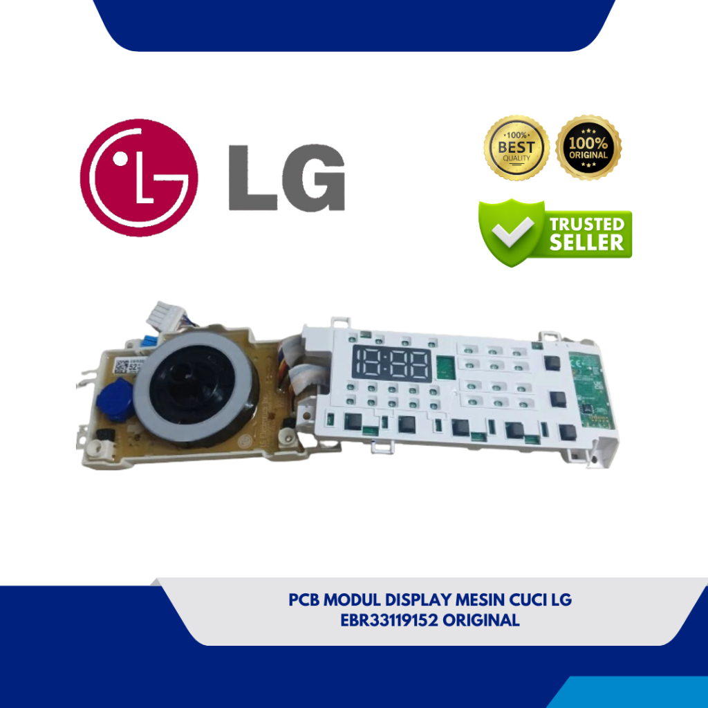 PCB MODUL DISPLAY MESIN CUCI LG EBR33119152 ORIGINAL FV1450H1B