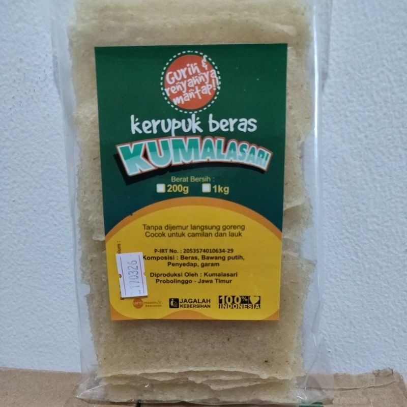 

Kerupuk Beras KUMALASARI 200 gr