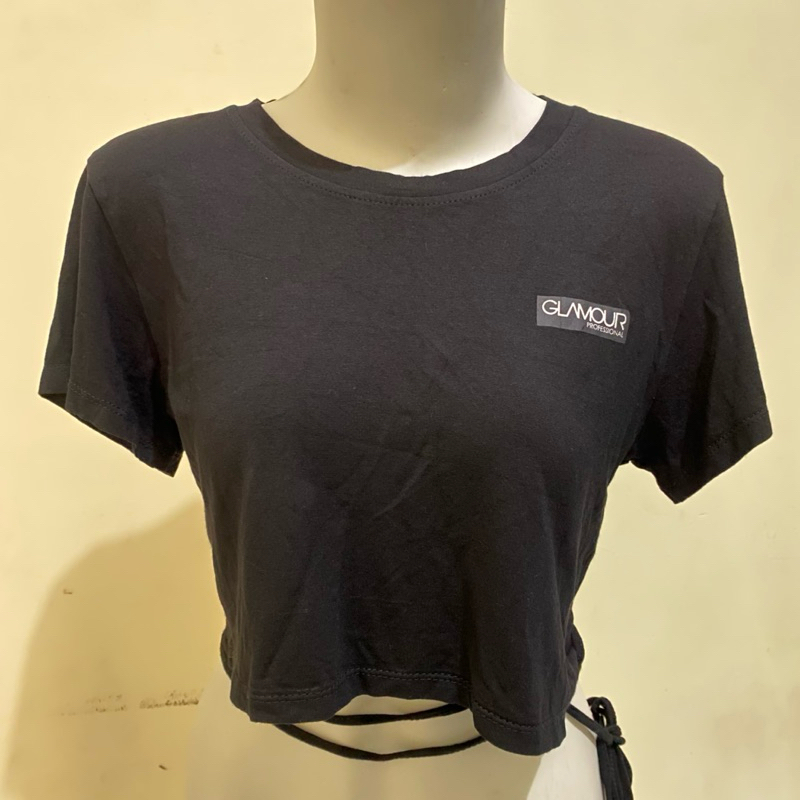 Crop Top Glamour Tali Pita Perut