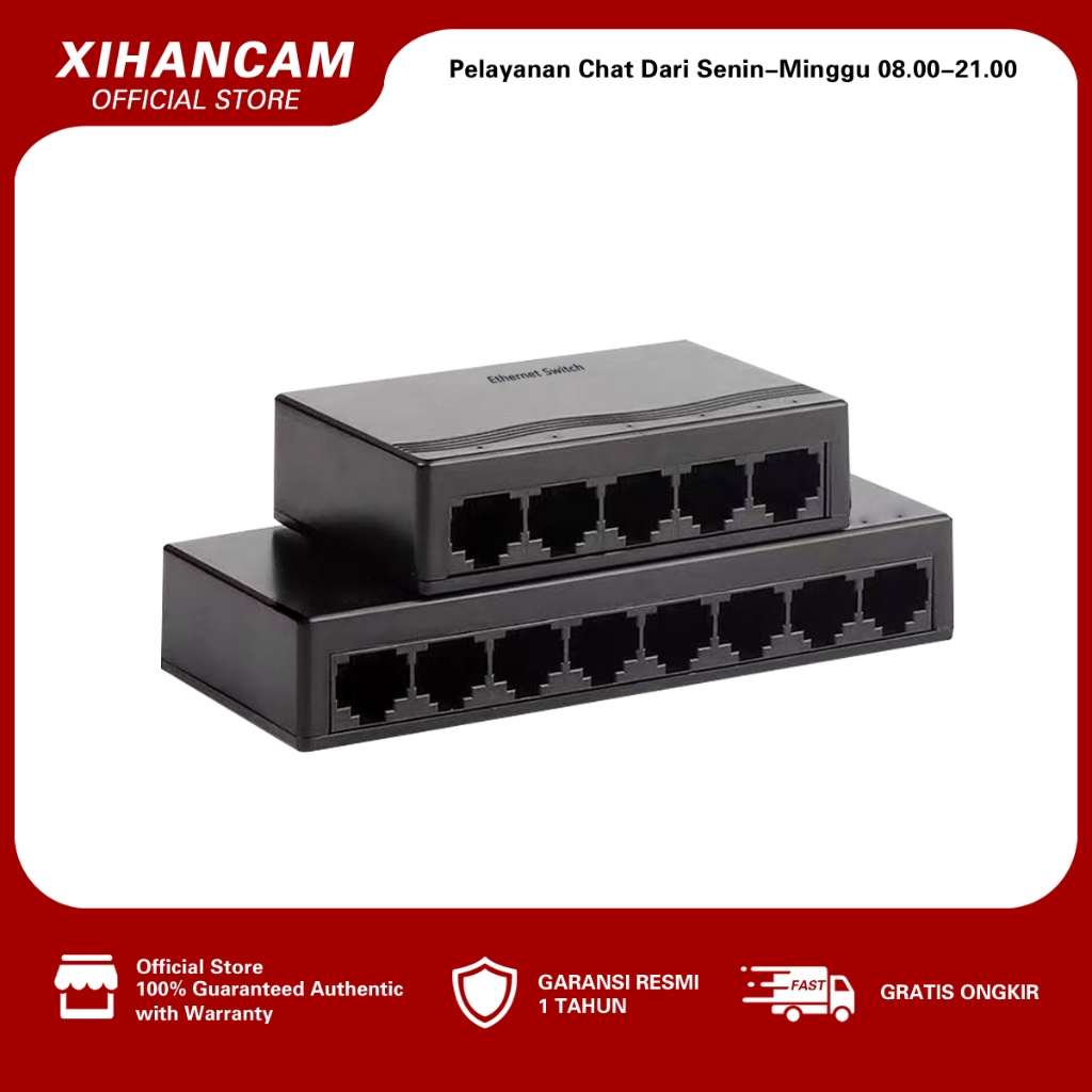 XIHANCAM Network Switch Hub 5 Port 8 Port Mini Switch Desktop Ethernet Splitter Hub Switch RJ45