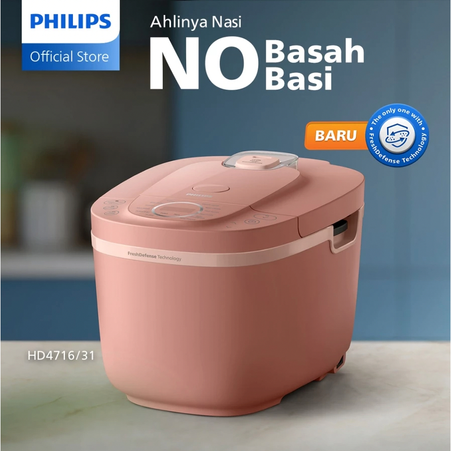Philips Rice Cooker Digital 1,8 Liter HD-4716 / Philips Magic Com 1,8 L HD 4716 - Garansi 2 Tahun