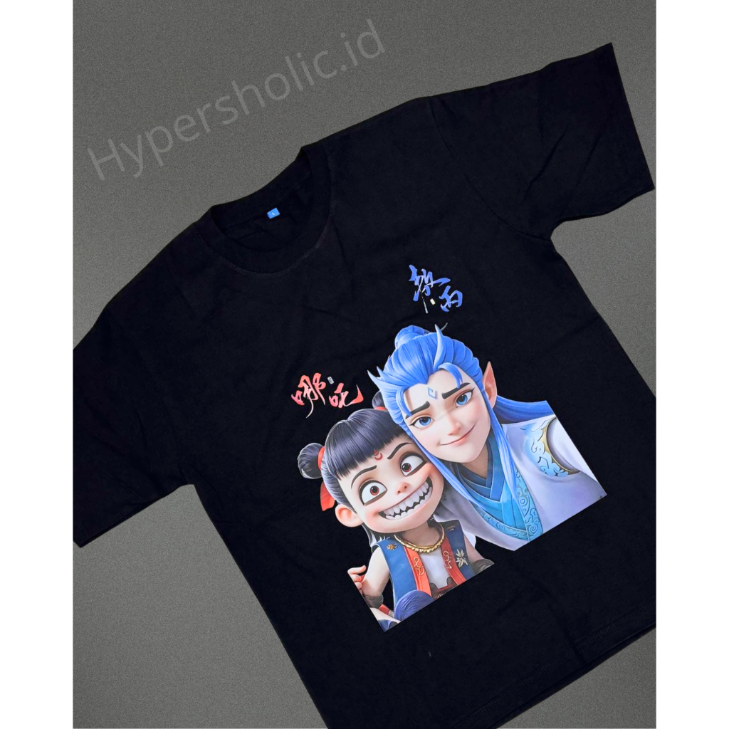 Baju Kaos Nezha Aobing bahan Cotton 24