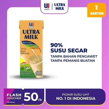 

Susu Ultra Milk Caramel 200 ML