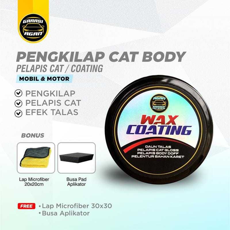 CUCI GUDANG GARASI AGAN JAKARTA Wax Coating 100gr Body Mobil / Pengkilap Body Mobil / Pengkilap Body