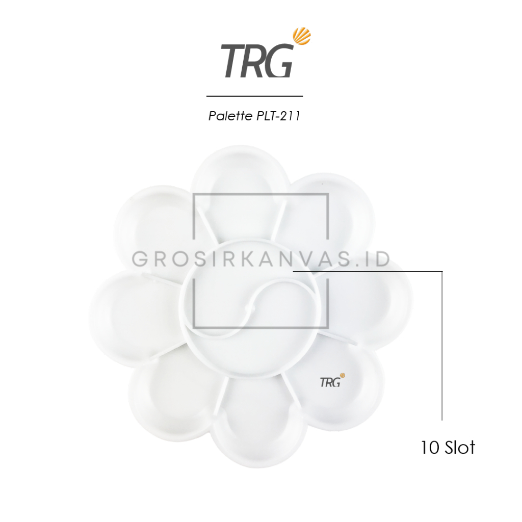 

Grosir TRG Palet Tempat Alas Lukis Cat Air Akrilik Poster PLT-211 - Watercolor Acrylic Paint Palette TRG