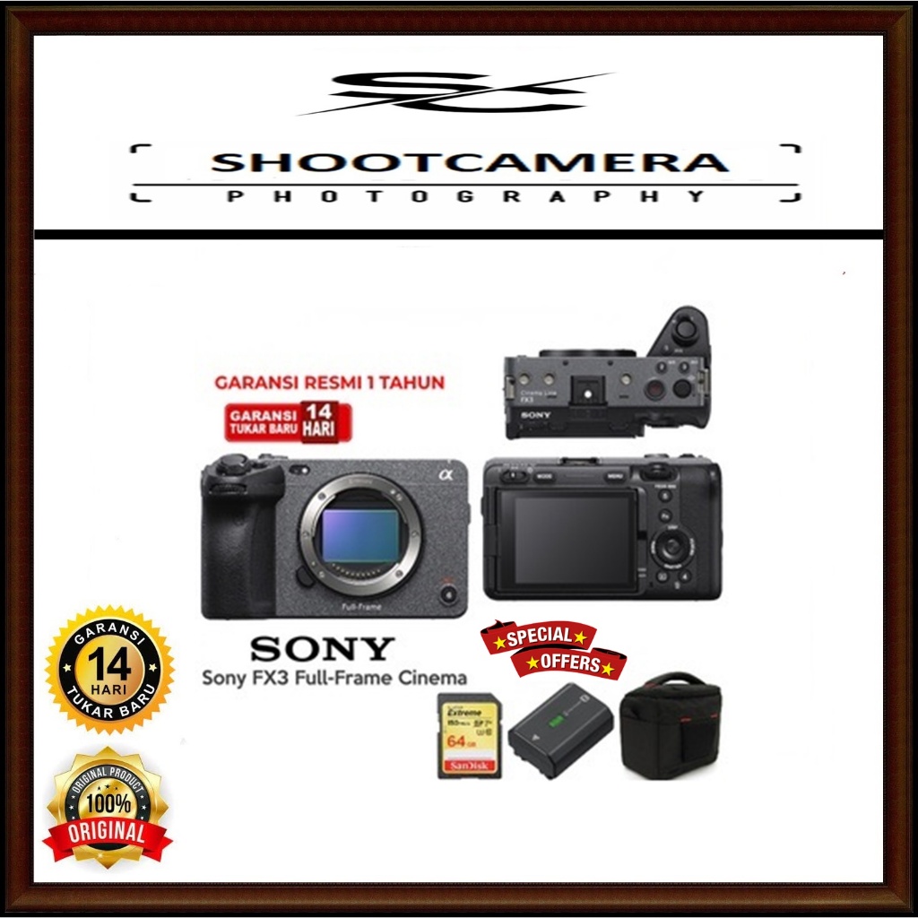 SONY FX3 Full Frame Cinema Line Body Only Garansi Resmi - Sony FX-3